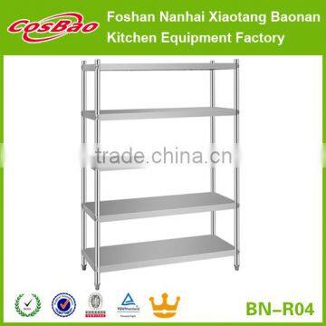 (BN-R04) Cosbao 2015 Popular & durable stainless steel kitchen plate rack,kitchen dish cabinet plate rack ,storage shelf