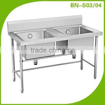 Cosbao stainless steel industrial kitchen wash basin sink (BN-S03, BN-S04)