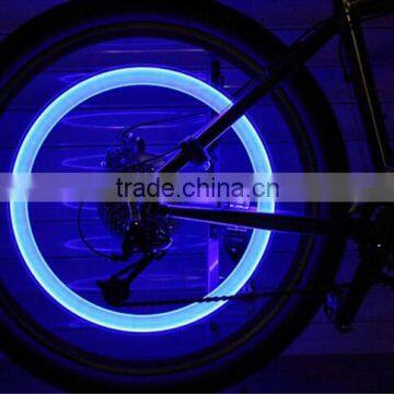 2016 new color change led flashlight cycling Bicycle Tire Wheel Led Flash Light Valve for