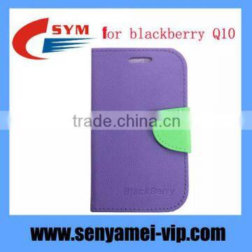 High Quality Cellphone Case for Blackberry Q10 Cover With Card Slot