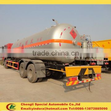 New design lpg truck 25000 litres propane 6x4 lpg gas tank truck