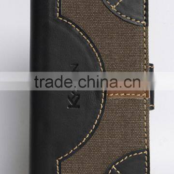 Hot card slot wallet genuine leather flip case for iphone6 plus