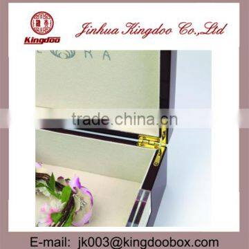 Jinhua Supplier Handmade Luxurious Wooden Jewelry Box With Clear Lid photo-4