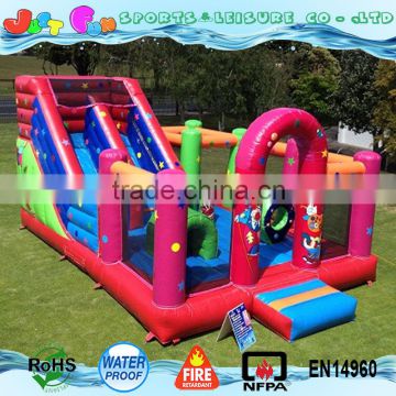 small carnival combo colorful inflatable bouncy slide for children