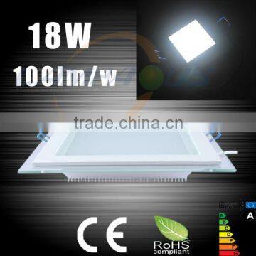 new product 3 years warranty SMD 2835 high brightness led flat panel down light 18w led ceiling panel light square