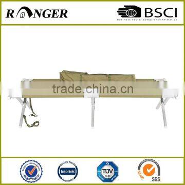 Nylon Aluminium Portable Camping Folding Bed