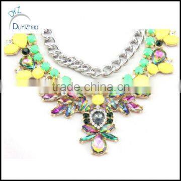 Multi Layered Bubble Necklace Bib Statement