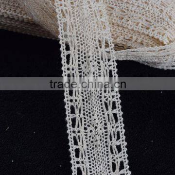 Ivory Crochet 100% Cotton Lace Trim