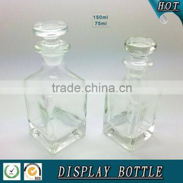 150ml Square Transparent Glass Display Bottle for Perfume Quality Choice