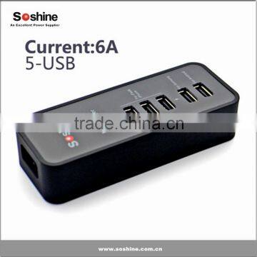 5V 6A 5 Port USB Charger Multi Port USB Charger For Ipad 30w Portable USB Charger for Iphone,ipad, Andriod Phone photo-6