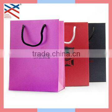 High Class Paper Gift Bags with Silver Stampping