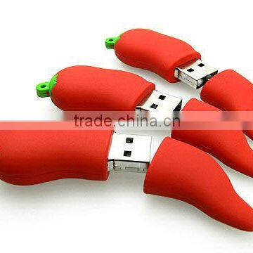 pvc chili customized create fantasy usb flash memory drive