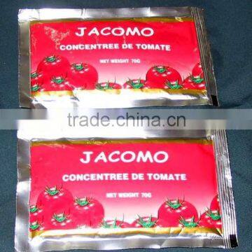 70gx100 sachet tomato paste