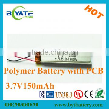 Newest Factory Price High Quality 3.7V150mah Electric Drill Battery