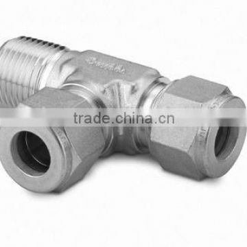 male run tee, instrument fitting, compression fitting