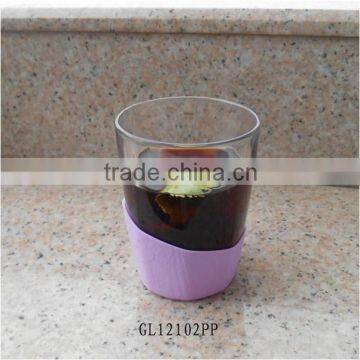 10 oz round heavy bottom clear bar glass tumbler