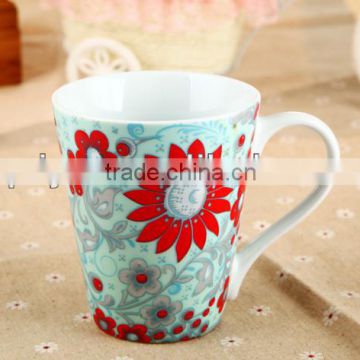 11oz Ceramic blue and white china mug