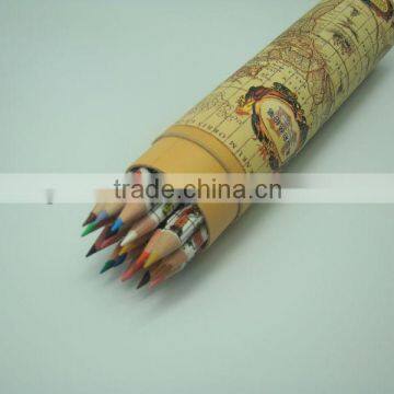 high quality color pencil in tin tube