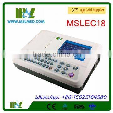 Factory Sale 3 Channel ECG Machine for Lab/Hospital (MSLEC18-4)