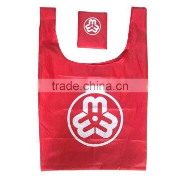 190T Polyester Foldable Bag with small pocket