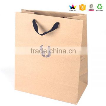 High quality custom design prined shopping kraft paper bag