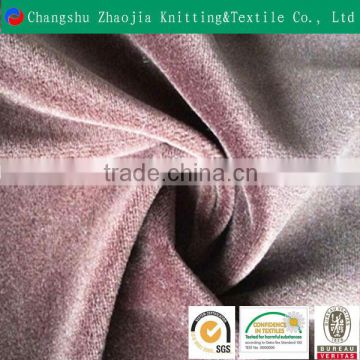 2016 custome solid poly steam velour fabric with low elasticity ZJ104