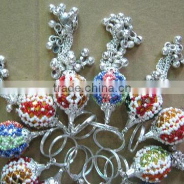 Handmade Small Keyrings / Skirt or Sari Waist Hanger Key Rings/ Lac Keychains