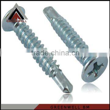 China hex head galvanized self drilling screw