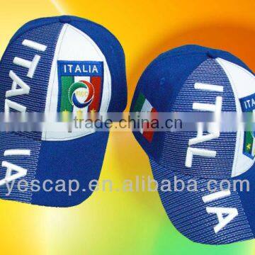 blue brushed cotton football fan hats