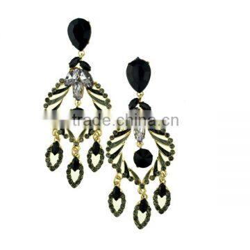 High quality handmade zircon pave earring wholesale women 2016 fashion earring made in China