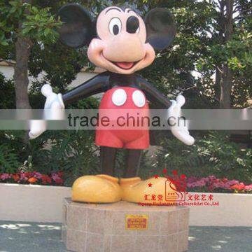 Fiberglass Mickey Mouse Statue Playground Attractive equipments