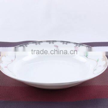 Ceramic Bulk Bone China Soup Plate/porcelain Dinner Set Plate photo-6