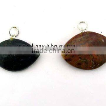 Fancy Jasper Eye Shape Pendant