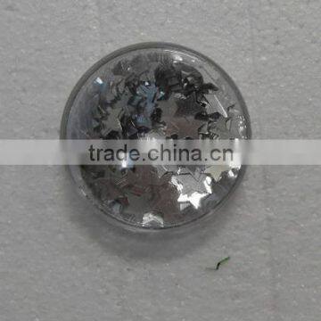 HOT SALE Silver Foil PVC Christmas Star Table Confetti