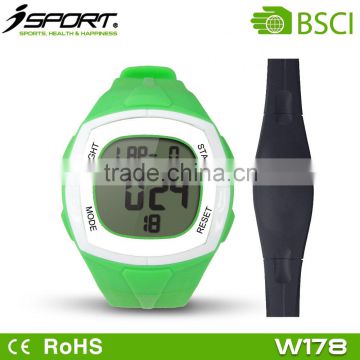 LCD Calorie Counter Wireless Heart Rate Monitor Watch with Backlight