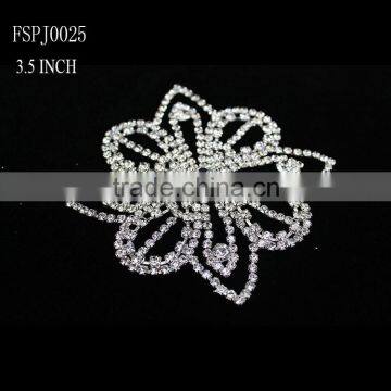 2015 wholesale rhinestone sew on appliques for dress