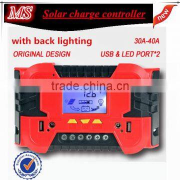 LCD 30A Solar Panel Regulator Charge Controller 12V 24V photo-3