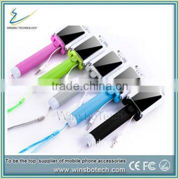 Hot new mobile selfie stick with mirror and logo
