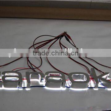 Halo lighting backlit LED advertising metal stainless steel letter sign