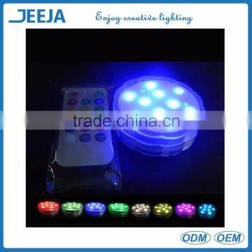 High Quality Led Submersible Lights/Battery Powered 10 Led Submersible Floralytes Lights