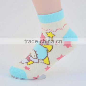 nice young child girl boy jaquard full terry cotton cartoon cute boy tube socks