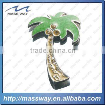 zinc alloy personalized enamel custom 3D tree shape fridge magnet