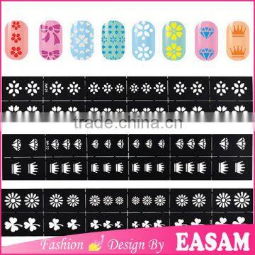 2016 new durable high quality fashion design of stencil for nail art