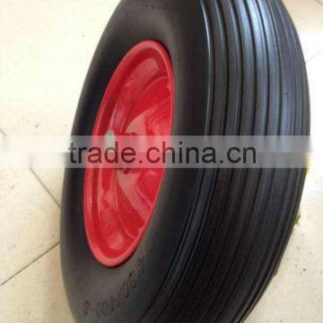 wheelbarrow tyre and inner tube with line pattern and various pr