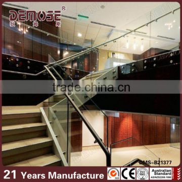 staircase glass balustrade no post railing stair glass railing prices