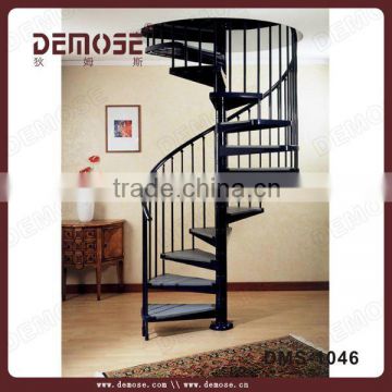 prefabricated carved wood staircase for decoration