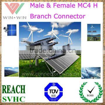 MC4 H Branch Connector For Solar Panel