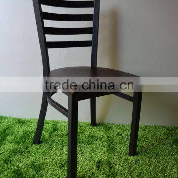 high quality strong durable metal imitated wood dinning chair