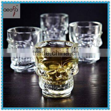 Set of 6 Skulls of Doom Shot Glasses Skull Glass