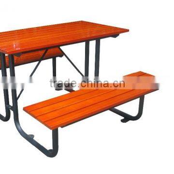 Wooden urban furniture metal street furniutre